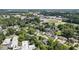 Aerial view of neighborhood, showing residential homes, schools, and shopping centers at 221 Brooke Dr., Alpharetta, GA 30009