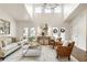 Bright living room with high ceilings, natural light, and stylish decor, perfect for relaxing at 221 Brooke Dr., Alpharetta, GA 30009