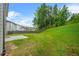 Well-maintained backyard with lush green grass and privacy fence, perfect for outdoor activities at 603 River Gardens Se Dr, Atlanta, GA 30354