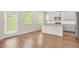 Kitchen with a view to the entry door with a backyard view at 603 River Gardens Se Dr, Atlanta, GA 30354
