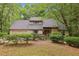 Charming home featuring stone accents, lush landscaping, and an attached garage nestled amongst mature trees at 6100 Blackwater Trl, Atlanta, GA 30328