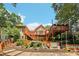 Multi-level deck in the backyard, stone steps and garden in this lovely backyard at 8110 Lakemont Close, Mcdonough, GA 30253