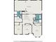 Floor plan displaying the layout of the second floor, featuring bedrooms, bathrooms, and a laundry room at 10137 Cormac St, Jonesboro, GA 30238