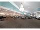 Large dining room with chandeliers and ample table seating at Clairmont Place at 1800 Clairmont Lk # 313, Decatur, GA 30033