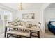Elegant dining room featuring a modern table set for a dinner party at 1850 Thomas Ne Dr, Marietta, GA 30066