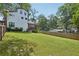 Large backyard with privacy fence and green trees, perfect for outdoor activities at 3087 Alston Dr, Decatur, GA 30032