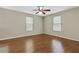 Bedroom with hardwood floors and lots of light at 511 Ashburton Ave, Decatur, GA 30032