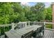 Relaxing outdoor deck with a large dining table and comfortable seating at 1140 Promontory Drive, Marietta, GA 30062