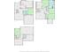 All floor plans of the home: main floor, second floor, and basement layouts at 1140 Promontory Drive, Marietta, GA 30062