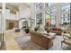 Elegant lobby with high ceilings, large windows, comfortable seating, and tasteful decor at 1280 W Peachtree Nw St # 2205, Atlanta, GA 30309