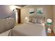 Bedroom with neutral tones, soft lighting, and modern decor for a serene atmosphere at 3861 Foxford Dr, Atlanta, GA 30340