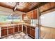 Charming kitchen with wooden cabinets and countertops, offering a warm, inviting space at 3861 Foxford Dr, Atlanta, GA 30340