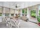 Bright sunroom with ample windows, comfortable seating, and a tranquil atmosphere at 322 Emily Drive Sw, Lilburn, GA 30047