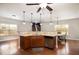 Kitchen with granite countertops, stainless steel appliances, breakfast bar and eat-in area at 3631 Guinevere Trace Trce, Douglasville, GA 30135