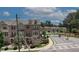 Overhead view of Clairebrooke community with manicured lawns and secure gated entry at 2530 Clairebrooke Bend, Atlanta, GA 30341