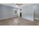 Bedroom features herringbone floors, fresh paint, and an ensuite closet at 2827 Highway 138 Ne, Conyers, GA 30013