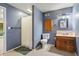 Traditional bathroom with separate shower and vanity at 1488 Lachona Ne Ct, Atlanta, GA 30329