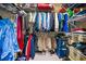 Walk-in closet with organized shelving and hanging racks, providing abundant storage for clothes and accessories at 1488 Lachona Ne Ct, Atlanta, GA 30329