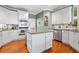 Modern kitchen featuring stainless steel appliances, granite countertops, and a center island at 1488 Lachona Ne Ct, Atlanta, GA 30329