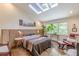 Bedroom boasts natural light from the skylight and large window showing the outside landscape at 1757 E Clifton Ne Rd, Atlanta, GA 30307