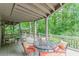 Relaxing outdoor deck with views of the surrounding green landscape, featuring comfortable seating at 1757 E Clifton Ne Rd, Atlanta, GA 30307