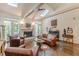 Bright living room with high ceilings, fireplace, and skylights at 1757 E Clifton Ne Rd, Atlanta, GA 30307