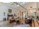 Open living room with hardwood floors, high ceilings, and access to other living areas at 1757 E Clifton Ne Rd, Atlanta, GA 30307