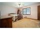 Bedroom with a full sized bed, carpet flooring, and a ceiling fan at 267 Firecreek Rdg, Lawrenceville, GA 30046