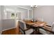 Charming dining room with natural light and a unique wood table, perfect for intimate gatherings at 2892 Guinevere Ne Dr, Atlanta, GA 30345