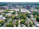 Aerial view of a vibrant neighborhood surrounded by lush trees and modern buildings at 560 Morgan Ne St, Atlanta, GA 30308