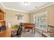 Bright home office with a window, piano, and comfortable furnishings at 105 Pine Valley Ct, Hiram, GA 30141