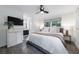 Serene main bedroom featuring a cozy bed, modern decor, and a relaxing atmosphere at 1600 Donna Sw St, Mableton, GA 30126