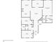 Detailed floor plan showcasing layout of kitchen, bedrooms, living spaces, and office at 4200 Vinca Way, Union City, GA 30291