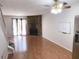 Inviting living room with hardwood floors and a beautiful stone fireplace at 6658 Ramsgate Way, Norcross, GA 30093