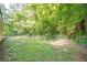 Spacious backyard featuring lush trees and a chain-link fence at 109 Amberidge Nw Dr, Cartersville, GA 30121