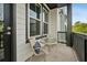 Charming balcony with stylish seating, perfect for relaxing and enjoying outdoor views at 522 Hargrove Ln, Decatur, GA 30030