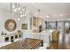 Dining room and kitchen offer an open layout, seamlessly connected for entertaining and Gathering living at 522 Hargrove Ln, Decatur, GA 30030