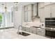 Modern kitchen features stainless appliances, sleek cabinetry, and a spacious island with an open concept design at 522 Hargrove Ln, Decatur, GA 30030