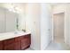 Elegant bathroom featuring modern fixtures, vanity, and tile flooring at 585 Lawton Bridge Sw Rd, Smyrna, GA 30082