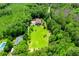Expansive property surrounded by lush greenery, featuring a swimming pool and plenty of open space at 6919 Mount Zion Rd, Waco, GA 30182