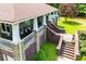 Beautiful back porch with rocking chairs, perfect for relaxing and enjoying the view at 6919 Mount Zion Rd, Waco, GA 30182