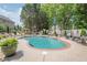 Beautiful in-ground pool surrounded by lush landscaping and plenty of space for lounging at 113 Gold Bridge Xing, Canton, GA 30114