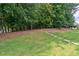 Backyard with grass area, stone steps, and mature trees at 1984 Mendenhall Cir, Atlanta, GA 30341