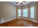 Bright bedroom with hardwood floors and corner windows at 1984 Mendenhall Cir, Atlanta, GA 30341