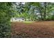 Lush, green backyard nestled amongst beautiful mature trees at 340 Bell Se St, Marietta, GA 30060
