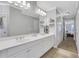 Elegant bathroom featuring double vanity with ample counter space at 620 Neel Reid Dr, Roswell, GA 30075