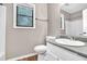 Bathroom with shower and vanity with single sink at 2055 Pinella Dr, Grayson, GA 30017