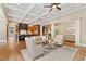 Spacious open floor plan seamlessly connects the living room and kitchen at 4304 Berkford Ne Cir, Brookhaven, GA 30319