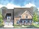 Rendering of a two-story home with a front-entry garage at 5330 Keepsake Court, Cumming, GA 30040