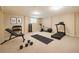 Spacious home gym area with exercise equipment for a complete workout at 6192 Holiday Blvd, Forest Park, GA 30297